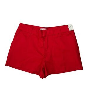 NWT Abercrombie and Fitch Red Twill Shorts size 26